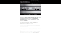 Desktop Screenshot of gaggenau.mallorcaserviciotecnico.es
