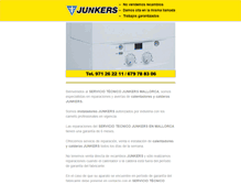 Tablet Screenshot of junkers.mallorcaserviciotecnico.es